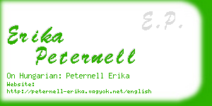 erika peternell business card